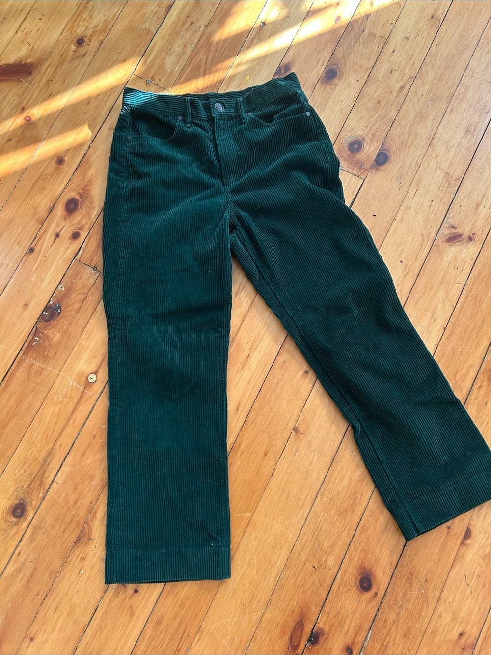 Rag and Bone green corduroy flare pants 27 - Picture 2 of 8